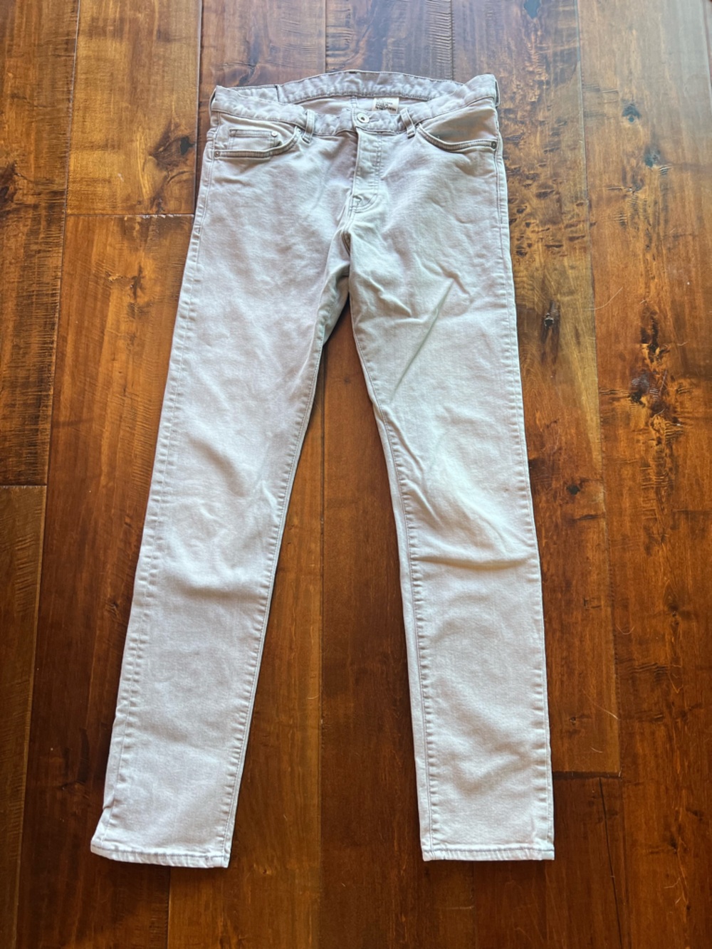 H&M Light Gray Jeans with Button Fly